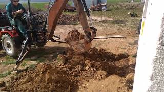 Homemade backhoe DIY podkop domácí výroby traktor domácí výroby