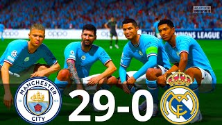 MESSI, RONALDO, MBAPPE, NEYMAR, ALL STARS | MAN CITY 29-0 REAL MADRID