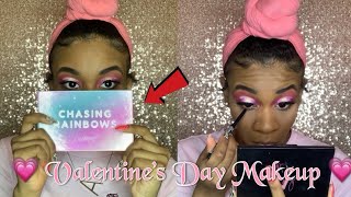 Valentine’s Day Makeup Ft. Colourpop Chasing Rainbows Palette | Deja Aaliyah