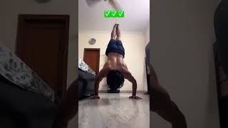 The right way to handstand❌✅ #pushworkout #pushups #handstandtutorial #shortsvideo #transition