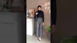 Rekomendasi outfit buat ngantor pake kemeja 30 ribuan