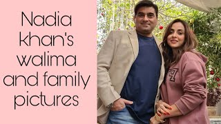 Nadia khan's walima and family photos.