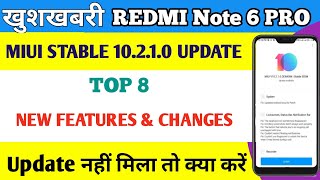 Redmi Note 6 Pro 10.2.1.0 Stable Update Released | New Features & Changes | Manually Download link