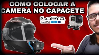 COMO COLOCAR A CAMERA NO  CAPACETE (GO PRO / SJ CAM) #gopro