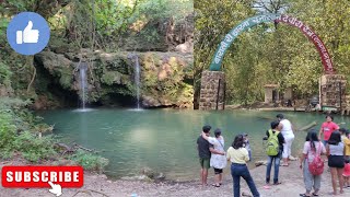 A beautiful view of the Ramnagar waterfall in Barati Rau, India #uttarakhandtourism #ramnagar