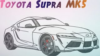  "Unlock Your Artistic Talent: How to Draw a Car (Toyota Supra MK5)"| sk arts gallery