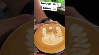 LATTE ART🔥🐉. Easiest way to draw a swan #capuccino #coffeeart #baristas #latteart #baristadaily