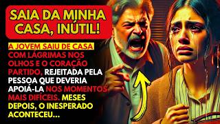 PAI EXPULSA FILHA DE CASA POR NÃO CONSEGUIR EMPREGO... MAS MESES DEPOIS, ELA VOLTOU E FEZ ALGO QUE..