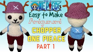 Cara Mudah Membuat Gantungan Kunci Boneka Rajut "Amigurumi" Rajut Tony Chopper Part 1