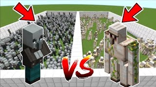 50 Vindicators Vs 10 Iron Golame In Minecraft |