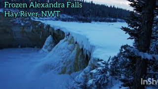 Frozen Alexandra Falls - Hay River, NWT