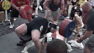 Tiny Meeker Bench Press 804 x 4 reps (almost 5)