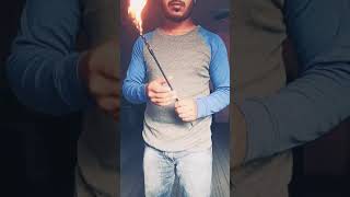 #fire to stick magic trick 🔥😁 for more #magic and #tutorials subscribe to 7 stars magic🔥