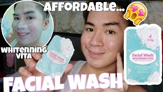 AFFORDABLE AND EFFECTIVE FACIAL WASH WHITENNING VITA✨! -ChristianPelaezVlogs