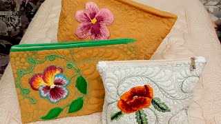 Мои работы -  подарки-косметички.My works are gifts-cosmetic bags.