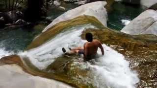 Sequoia Camp Wishon Hydrotherapy - Natural Water Slide on the Tule River, 2012