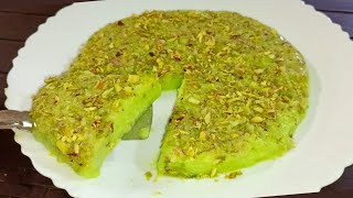 If you have milk and pista in your house try this famous dessert! The result is surprising!