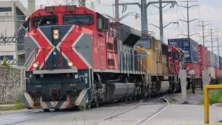 Dos TRENES De FERROMEX Entrando Y Saliendo Por La Vía A NOGALES / Guadalajara Línea T