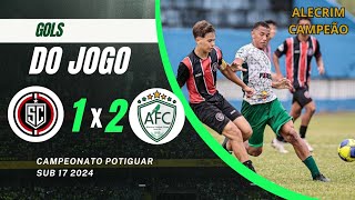 SANTA CRUZ 1 × 2 ALECRIM GOLS FINAL DO CAMPEONATO POTIGUAR SUB 17 2024