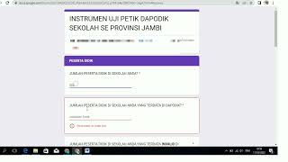 Cara Mengisi Instrumen Uji Petik DAPODIK 2022