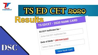 TS EDCET RESULTS||TS EDCET||BED ENTRANCE TEST RESULTS||TS ED CET 2020