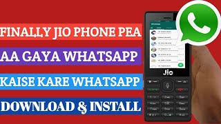 JIO PHONE WHATSAPP NEW PROBLEM | HOW TO INSTALL WHATSAPP IN JIOPHONE