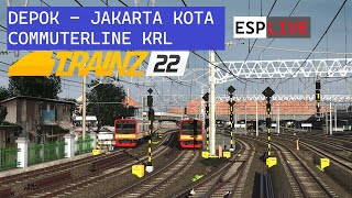 LIVE!! Commuterline Depok - Jakarta Kota | Trainz Simulator Indonesia