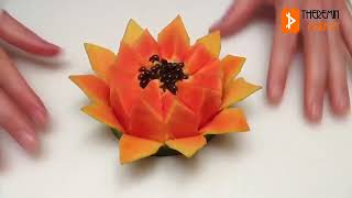 Como hacer una flor de papaya