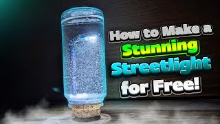 how to make street light | لامپ شب برفی