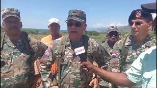 #Gen.Carlos Antonio Onofre Fernández  en la fro Sur RD-Haití, supervisa trabajos verja perimetral