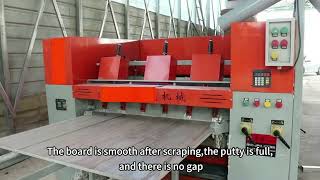 Plywood putty scraping machine😺#plywoodproduction #puttymachine #plywoodputtymachine