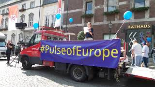 Pulse of Europe Düsseldorf  - 3. September 2017 Brief aus Tschechien