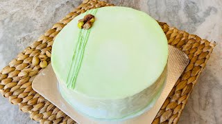 Pistachio cake without oven | 1 kg pista cake | perfect pista cake recipe