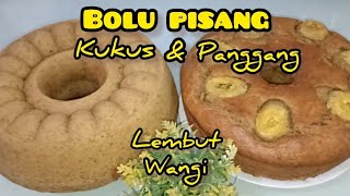 Satu Resep Bolu Pisang menghasilkan dua Bolu yg enak, lembut & wangi #bolupisang