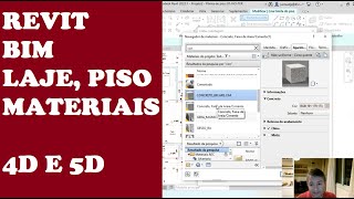 Aula 3 Revit, lançando pisos, laje, para planejamento 4D e 5D