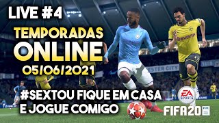 #SEXTOU Fique em casa e jogue comigo l LIVE | FIFA 20 | Temporadas Online #4