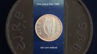 1 penny old Ireland coin