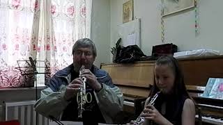 Kalinushka, old Russian song. Oboe duo: my 9 years old student Mila Korchagina and I