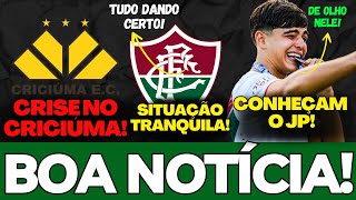 🚨BOA NOTÍCIA PARA O FLUMINENSE, SITUAÇÃO TRANQUILA, MLKS ARREBENTANDO E MAIS