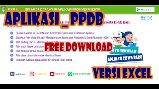 Aplikasi PPDB Excel ..Free Download