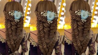 Fishtail hairstyle || Bridal hairstyle  || trendy hairstyle || Party hairstyle|| hairstyle tutorial