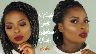 Vampy Fall Makeup Look + Bold Lips   || Loveglam