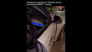 JAMAICAN MAN SEES MILLIONARE FOR FIRST TIME😂😂 #automobile #cars #viralvideo #jamaica #rich #car