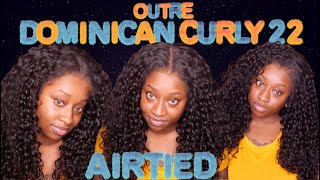 AIRTIED | GLUELESS INSTALL | Outre Dominican Curly 22