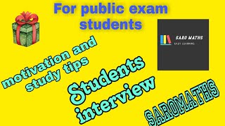 TN class 10,11,12 மாணவர்கள் பொதுத் தேர்வுக்கு தயாரா?!..| Students interview 🤗🤗| Students study tips