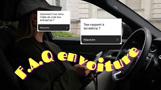 FAQ DANS LA VOITURE