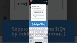 How to send Documents to multiple Email-IDs at once using Document Scanner App on you iOS Device