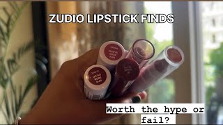 ZUDIO LIPSTICK FINDS - HYPE OR A FAIL?? HONEST REVIEW - BROWN SKIN FRIENDLY ❤️