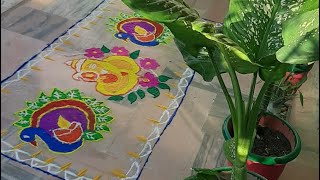 VLog of rangoli- Diwali decoration 2022 #diwali #rangoli