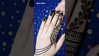 #shorts Cute One Finger mehndi design for beginners #mehndishorts #mehndidesigns